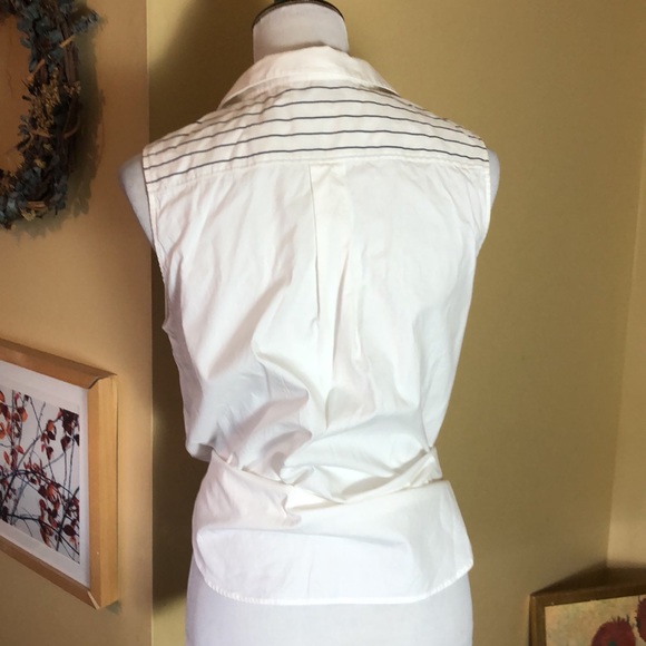 PHILLIP LIM 3:1 sz 6 Cotton Sleeveless MulitiStripe ColorBlock Buttonfront $129 - Picture 15 of 15